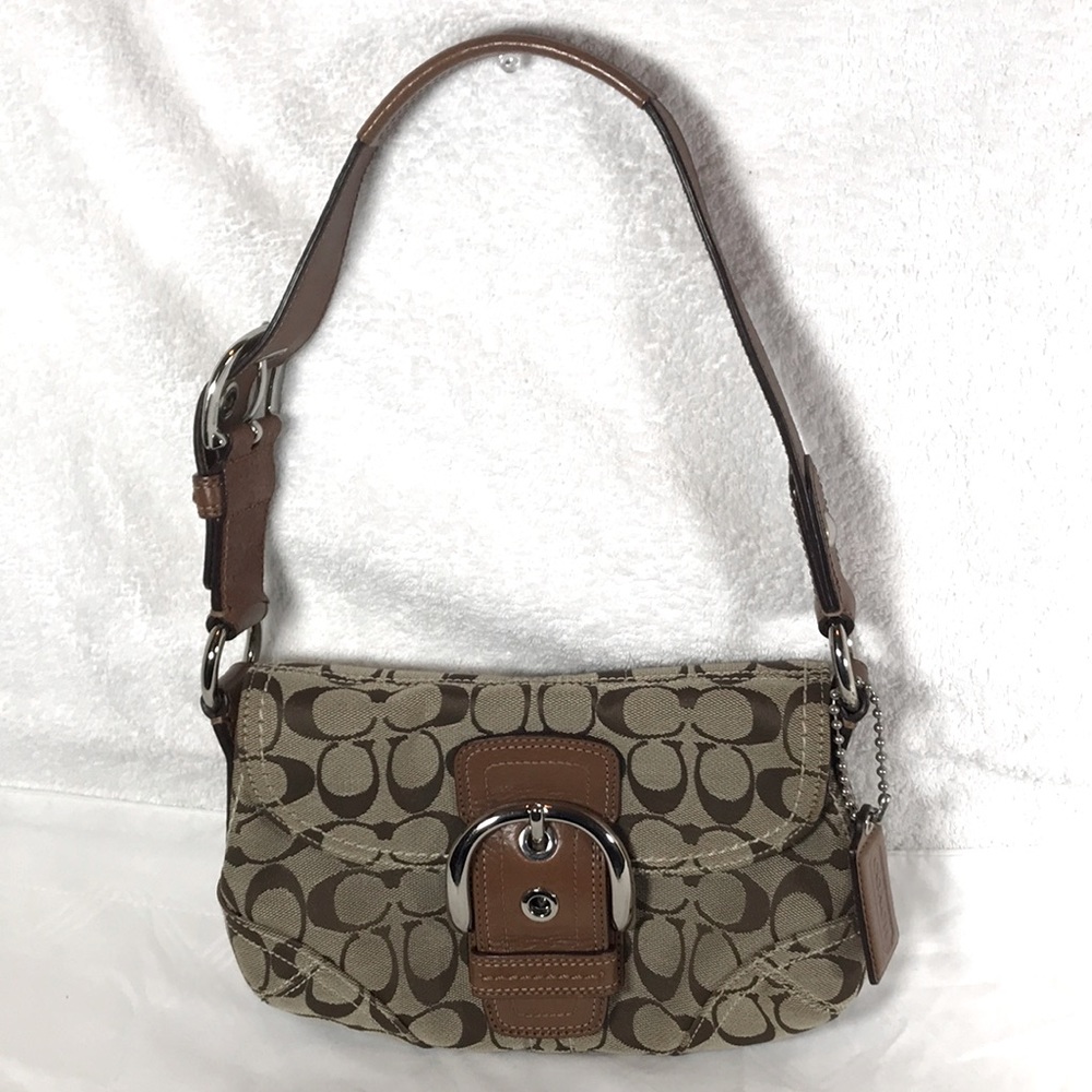 Authentic Coach Signature Hobo Shoulder Bag
